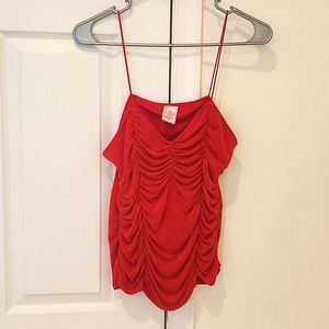 Medium (7-9) red sequins spaghetti strap top